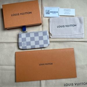 Louis Vuitton Key Pouch Damier Azur